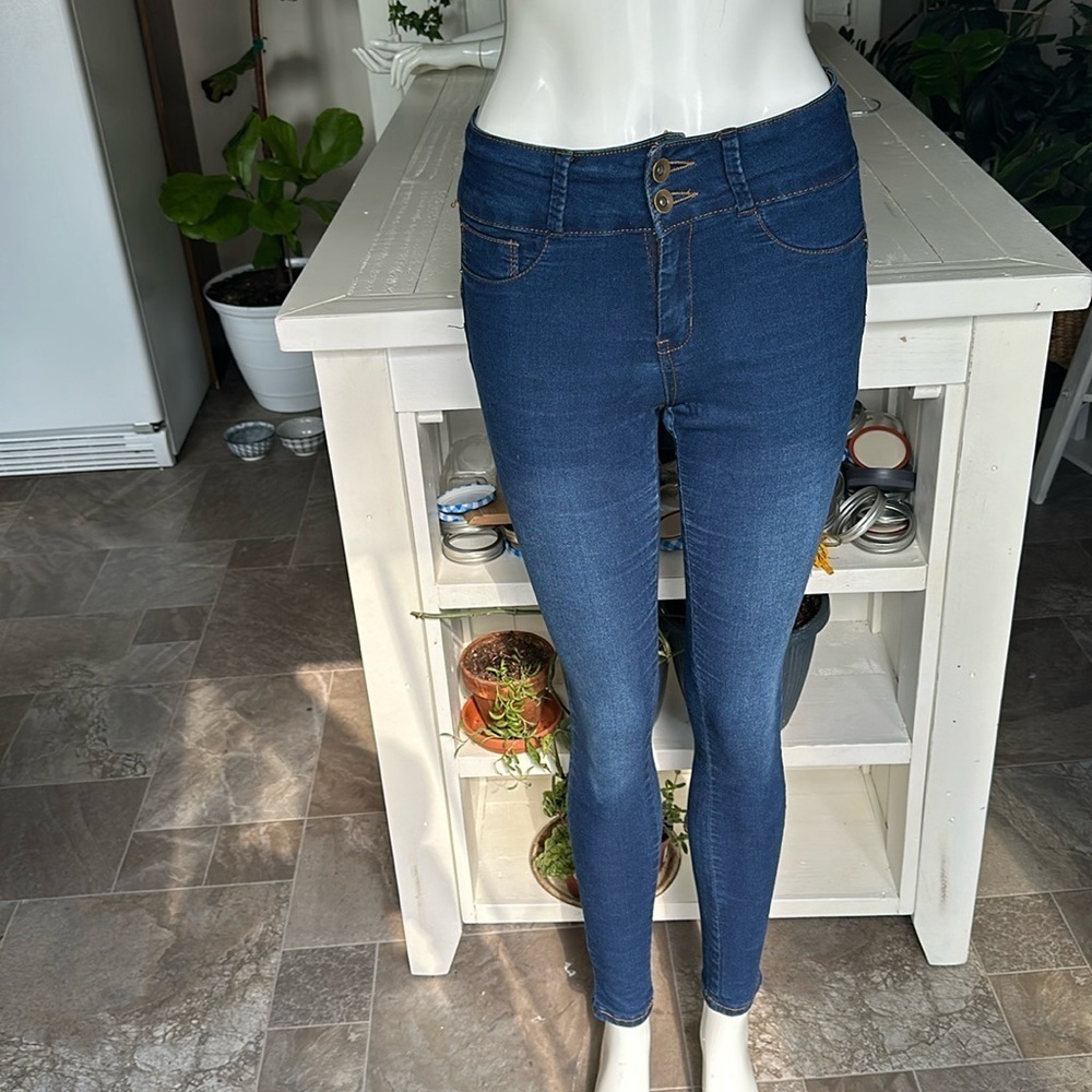 My fit skinny dark blue denim jeans 2-12 very stretchy, bum pleasing design